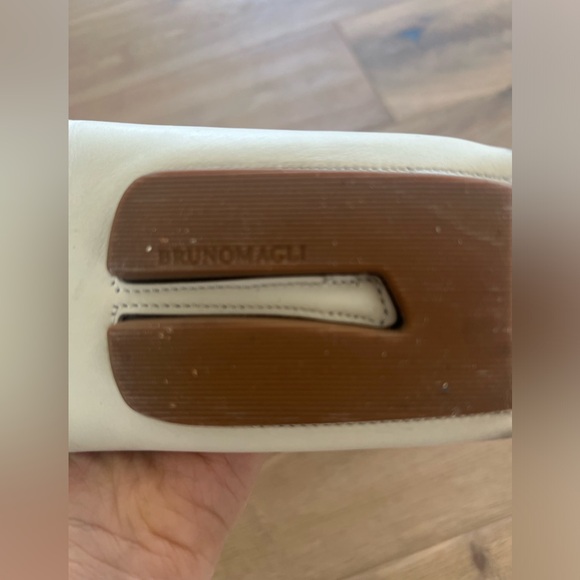 Bruno Magli White leather slip on. main image 6